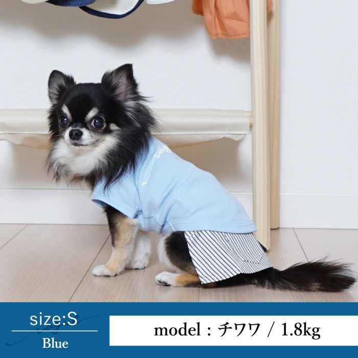 Vague 犬 服 洋服 犬の服 ドッグウェア ペットウェア お揃い ペアルック　小型犬 フレブル ダックス Tシャツ 春 夏 秋 おしゃれ かわいい 綿 コットン 日本製 