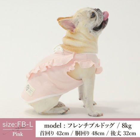 【ポイント20倍】ラッピング無料あす楽メール便犬服洋服犬服犬の服ドッグウェアペットウェア小型犬フレブルダックス送料無料誕生日記念日父の日母の日ホワイトデーギフトプレゼントラッピング綿日本製タンクトップ袖なしフリルリボン女の子メスかわいい