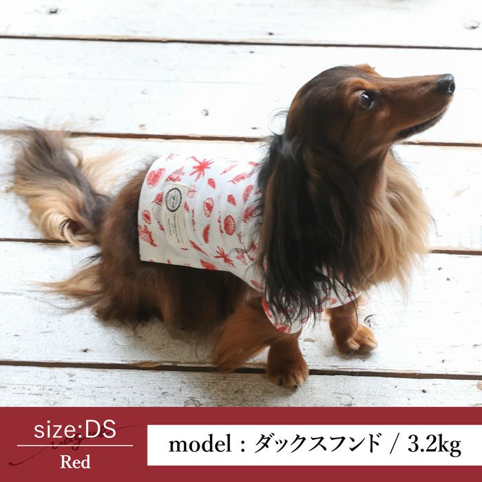 Vague 犬 服 洋服 犬の服 ドッグウェア ペットウェア 小型犬 フレブル ダックス Tシャツ アロハ柄 総柄 夏 コットン 綿 日本製  おしゃれ かわいい ペアルック お揃い 