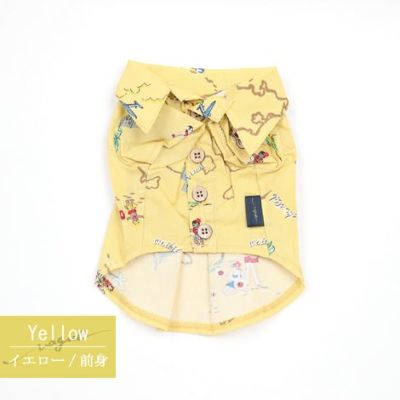 Vague 犬 服 洋服 ドッグウェア ペットウェア 小型犬 ダックス 綿 コットン ボタン アロハ シャツ 夏 総柄 かわいい おしゃれ 