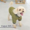 【ポイント20倍】ラッピング無料犬服洋服犬の服ドッグウェアペットウェア小型犬防寒防風寒さ対策冬あす楽メール便送料無料誕生日記念日プレゼントギフト贈り物メッセージカードペアルックお揃いMA1日本製綿暖かい父の日母の日