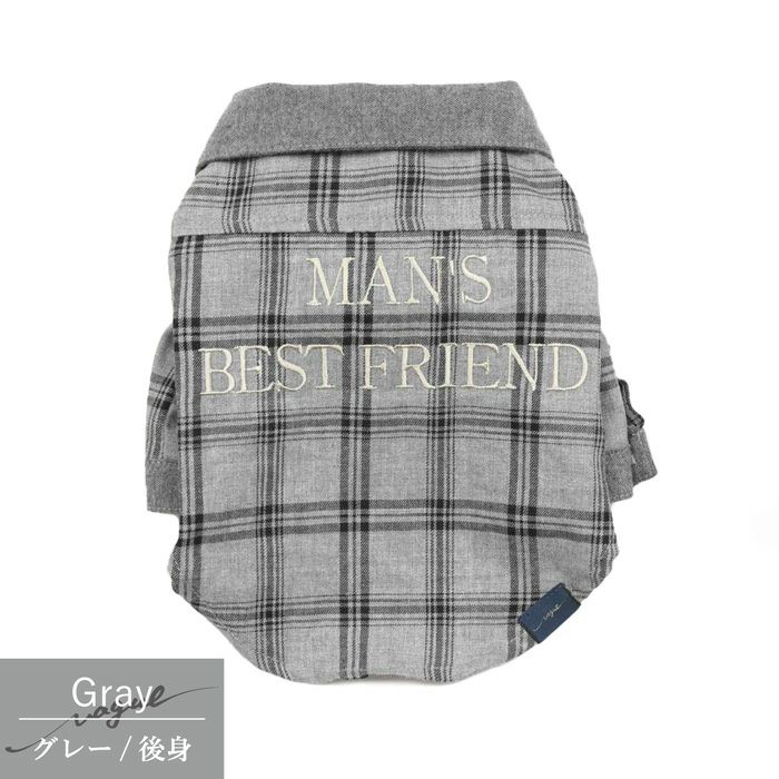 Vague 犬 服 洋服 ドッグウェア ペットウェア 小型犬 ダックス チェック ネル シャツ 春 秋 冬 ボタン 綿 コットン おしゃれ かっこいい 